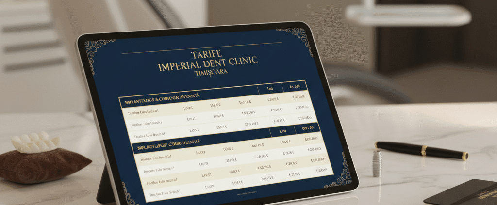 tarife stomatologie timisoara