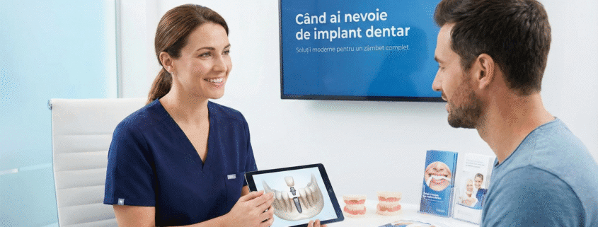 Consultație stomatologică pentru implant dentar la Imperial Dent Timișoara