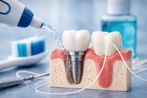 cât rezistă un implant dentar – igienă corectă pentru menținerea implantului dentar