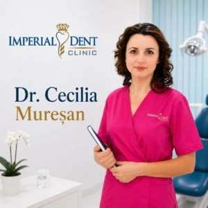 Dr Cecilia Mureșan implant dentar Timișoara medic stomatolog Imperial Dent