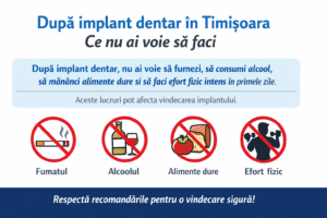 după implant dentar recomandări Timișoara ce nu ai voie să faci