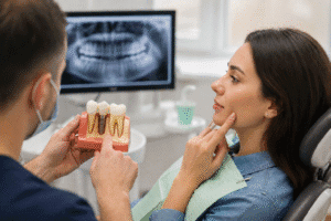 cât timp poți sta fără dinte evaluare implant dentar Timișoara consult pacient