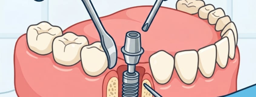 implant dentar imediat după extracție procedură explicată grafic