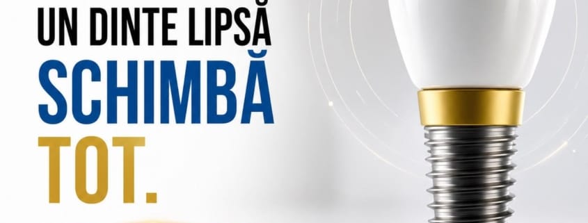 implant dentar modern Timișoara soluție pentru dinte lipsă