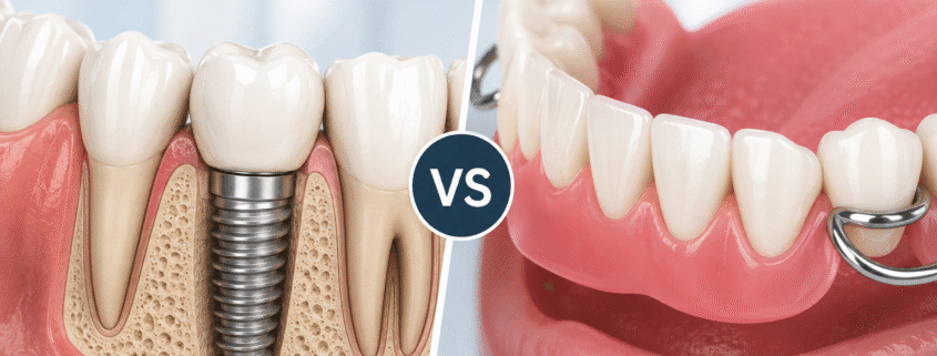 implant dentar sau proteză mobilă comparație tratamente dentare Timișoara